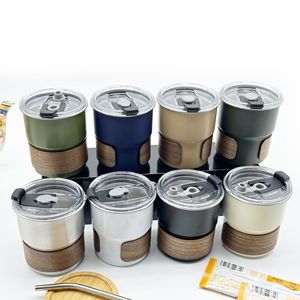 Usine En Gros Logo Personnalisé 304 Boisson Froide Tasse <span class=keywords><strong>Bière</strong></span> Café Thé Pile Mini Gobelet En Acier Inoxydable <span class=keywords><strong>Pinte</strong></span> Tasse Avec Manchon En Bambou - Product Image 2
