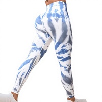 Leggings de yoga sans couture en Spandex/Nylon pour femme, taille haute, effet push-up, infroissables, pour le yoga, la course et le fitness