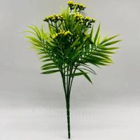Feuilles de fougère en bambou durables de 35 cm, fleurs artificielles en PE, bouquet écologique, décoration pour mariage, nouvel an chinois, décoration de la maison