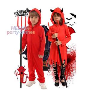 Nuevo disfraz de cosplay rojo de HP, mono con capucha para niños, traje para fiestas, disfraz de diablo de Halloween para niñas y niños - Product Image 1