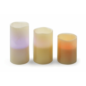 Set di 3 Candele LED Multicolore - Product Image 2