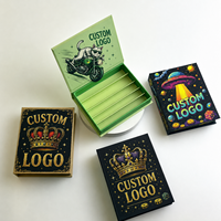 Boîte à cigarettes en carton en forme de livre imprimée holographiquement, emballage personnalisé avec logo, boîte pré-emballée pour 5 rouleaux de cônes