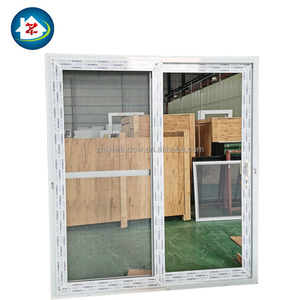 Portes coulissantes en <span class=keywords><strong>PVC</strong></span> Upvc avec moustiquaire à <span class=keywords><strong>double</strong></span> <span class=keywords><strong>vitrage</strong></span> et impact d'ouragan de conception standard à bas <span class=keywords><strong>prix</strong></span> - Product Image 2