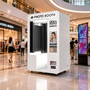 Photomaton commercial de style <span class=keywords><strong>disco</strong></span>, <span class=keywords><strong>machine</strong></span> interactive pour selfies, imprimante rapide, appareil photo reflex numérique, promotion d'événements, photomaton - Product Image 1