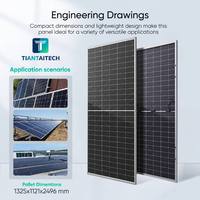 Panneaux solaires Tiger Neo N Type 695W-720W, efficacité 22,7 %, cellules 210 mm pour système d'alimentation