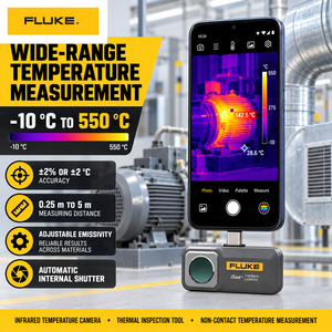 กล้องถ่ายภาพความร้อนมือถือ TC01A ISee กล้องอินฟราเรดสำหรับสมาร์ทโฟน ความละเอียด IR 256x192 เครื่องมือวัดอุณหภูมิ รับประกัน 1 ปี - Product Image 5