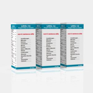 Bandelettes de test urinaire professionnelles à domicile pour 14 paramètres : diabète, corps cétoniques, pH, infections urinaires et plus - Product Image 1