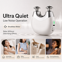 Pistolet de massage électrique portable rechargeable à moteur sans balais, 3 vitesses, double tête, pour la relaxation musculaire du corps