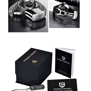 Montre homme de luxe mécanique PAGANI DESIGN PD-1667 NH35, étanche 100 m, lunette en céramique, date, entièrement en acier - Product Image 4
