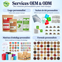 Thé aux herbes pour la mémoire, directement de l'usine, 20 sachets pyramidaux, soutien cérébral, concentration, boisson botanique naturelle, vente en gros