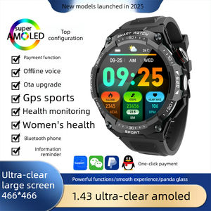 GPS Offline Spraakbesturing Buitenlamp Gezondheidsmonitoring Activiteiten Tracker Smartwatch AMOLED Display 11-30 dagen Batterijduur IPX8 - Product Image 2