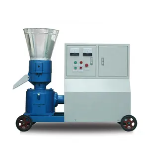 Small mobile diesel wood pellet machine/biomass fuel wood pellet processing