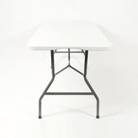 Oeytree-Mesa plegable de plástico rectangular duradera para acampar al aire libre con 1 año de garantía, muebles plegables de diseño moderno para exteriores