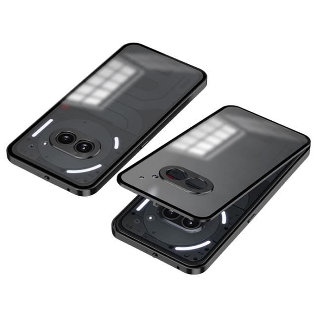 Cheap Price for Nothing Phone 2a Snap Buckle PC + Metal Frame Frosted Phone Shockproof Dustproof Protective Case