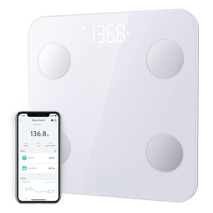 Smart for Body Fat Color BIA Digital BMI Water Muscle Tracking LCD Display <b>Battery</b> Powered 180kg Capacity for Bathroom - Product Image 1