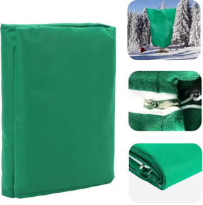 Housse de protection pour plantes, non tissée, imperméable, résistante au froid, fermeture éclair facile avec cordon de serrage pour patio, agriculture - Product Image 1