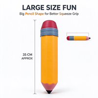 Crayon géant anti-stress, jouet souple en TPR TPE de 28-35 cm, jouet à presser pour les plus de 14 ans