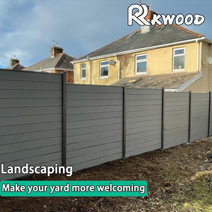 Valla de WPC para Exteriores, Valla de Aleación de Aluminio y WPC para Jardín, Impermeable, Anti-UV, Anti-termitas, Valla de WPC Coextruida - Product Image 6