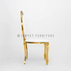 Di lusso in oro reale in acciaio inox <span class=keywords><strong>sala</strong></span> per matrimoni evento <span class=keywords><strong>tavolo</strong></span> da pranzo sedia per la vendita - Product Image 4