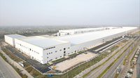 Entrepôt en structure acier sur mesure pour usage bureautique de style moderne, entrepôt industriel préfabriqué en acier sur mesure rapide