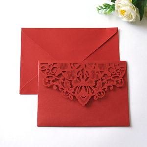 Túi Thiệp Mời Đám Cưới Cắt Laser Phong Cách Trung Quốc Kèm Phong Bì Cho Tiệc Sinh Nhật Cô Dâu Mời Tắm - Product Image 4