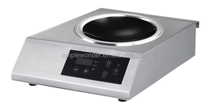 Cuisinière à induction professionnelle 3500W pour wok chinois, brûleur unique avec capteur tactile concave pour cuisines, compatible OEM/ODM AM-CD113W Hous - Product Image 2