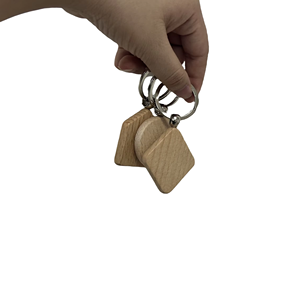 RFID NFC Wooden Keychain Mini <strong>Tag</strong> Waterproof ISO Model 13.56MHz Frequency NFC Chip QR Code Communication Interface - Product Image 5