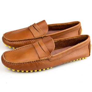 Scarpa Casual morbida scarpa singola da uomo, scarpe eleganti in pelle, pelle per uomo Schuhe vera pelle di mucca gomma strato superiore pelle bovina - Product Image 1