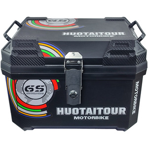Boîte à bagages arrière pour <span class=keywords><strong>moto</strong></span> de grande capacité personnalisée pour <span class=keywords><strong>moto</strong></span> de rue 125cc, coffre de rangement arrière universel étanche - Product Image 1