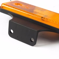 Feux latéraux à LED 12/24v 2led, réflecteur, lumière basse et haute, lumière stroboscopique d'avertissement pour camion, remorque, camion, bus