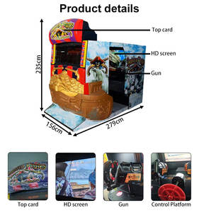 Vente directe usine : Machine de jeu d'arcade Deadstorm Pirates, simulateur de tir à la pistolet à monnayeur pour deux joueurs, style maison - Product Image 6