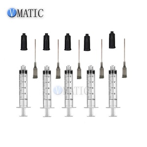 Juego <span class=keywords><strong>de</strong></span> <span class=keywords><strong>5</strong></span> jeringas Luer Lock <span class=keywords><strong>de</strong></span> 10 ml con agujas <span class=keywords><strong>de</strong></span> calibre 16 y tapones, no esterilizadas para uso industrial y <span class=keywords><strong>de</strong></span> laboratorio - Product Image 1