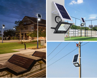 Projecteur Led solaire extérieur, dispositif de sécurité, vente en gros, fabriqué en chine