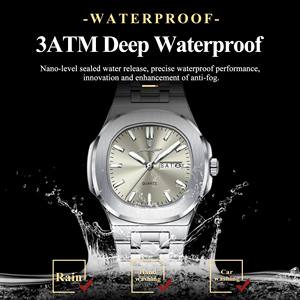 <span class=keywords><strong>Reloj</strong></span> POEDAGAR 792 para Mujer, Luminoso, Cuadrado, de Moda, de Acero Inoxidable, de Cuarzo, <span class=keywords><strong>Reloj</strong></span> Femenino - Product Image 4