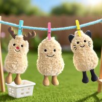 Nouvelle peluche cacahuète et jouet câlin, peluche douce et mignonne, peluche cacahuète, peluche cacahuète, vente en gros de peluche cacahuète