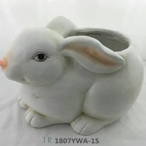 منحوتة أرنب عتيقة كلاسيكية حديثة أنيقة من الألومنيوم مزخرفة شخصية أنيقة مادة راتنج فريدة من نوعها - Product Image 2