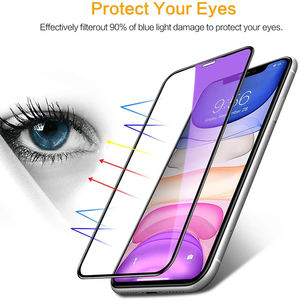 <span class=keywords><strong>Lumière</strong></span> <span class=keywords><strong>antireflet</strong></span> Plus haut niveau de protection d'écran en soie de filtration de <span class=keywords><strong>lumière</strong></span> <span class=keywords><strong>bleue</strong></span> pour iPhone Protection en <span class=keywords><strong>verre</strong></span> trempé - Product Image 6