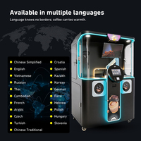 Mesin Penjual Kopi Otomatis dengan Lengan Robot, Kontrol AI, Sanitasi UV, Pembuat Latte Art Tanpa Awak, Pembuat Es, Pabrik OEM Langsung untuk Pusat Perbelanjaan