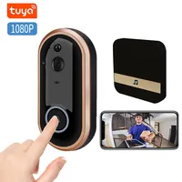 Produk Amazon Penjualan Terbaik 1080P Nirkabel Smart Door Bel Rumah Deteksi Gerak PIR Video Wifi Nirkabel Tuya Bel Pintu Cerdas