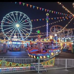 Barco Pirata Grande de Fibra de Vidrio de Alta Calidad y Económico para Exteriores, con 24 Asientos, para Niños y Adultos, Atracción de Parque de Diversiones, Barco Giratorio - Product Image 4