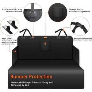 Tapis de voiture imperméable et résistant à la saleté pour animaux de compagnie, matériau Oxford épais, housse de siège arrière solide pour chats chiens Artifact de voyage - Product Image 3