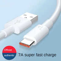 Cable de Carga Superrápida USB Tipo C 7A para Huawei P40 P50, Cable de Datos de Carga Rápida para Xiaomi Mi 12 Pro Oneplus Realme