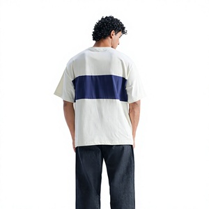Camiseta de Manga Corta Extra Grande para Hombre, Blanca con Logotipo Azul Marino en el Frente, Tejida, 100% Algodón, Secado Rápido, Corte Casual - Product Image 2
