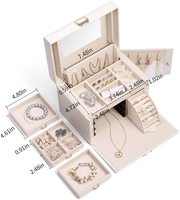 Emballage de bijoux sur mesure, boîte à bijoux, mobile de luxe, design scanner, boîte d'organisation, 50 pièces