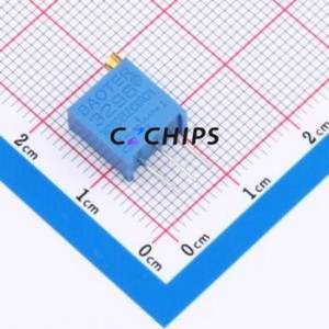 Resistencia Ajustable/Potenciómetro 3296W-500, Componente de Orificio Pasante (THT)-3P, 9.5x4.8mm, Resistencia de 50 Ohmios, 10%, 500mW, 250ppm ℃ - Product Image 1