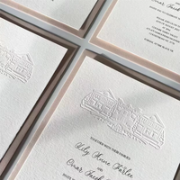 Cartes d'invitation élégantes de qualité supérieure avec estampage à chaud, texte personnalisé, parfaites pour les mariages, les événements d'entreprise, les lancements de marques de luxe