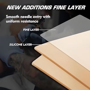 Pelle Sintetica per Pratica Tatuaggi 3mm, Doppio Lato in Silicone, Pelle Finta per Addestramento Tatuaggi e Trucco Permanente, Accessori per Tatuaggi - Product Image 5