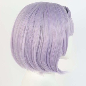 Femme Anime Game Genshin Impact <span class=keywords><strong>Noelle</strong></span> Cosplay Violet Short Bob Hair Perruque GAHC-003 - Product Image 3