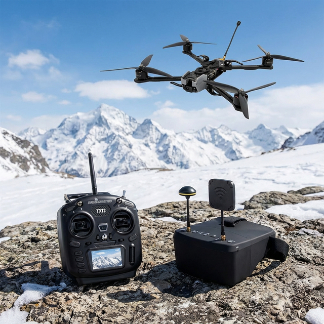 10-Inch 3115 Motor 15-20km Long Range 40-min Flight Time FPV Racing Drone GPS Starlight Night Camera 3-3.5kg Payload Fpv Kit