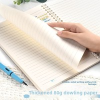 Carnet à spirale Kawaii Floral Adventure Design, thème fleurs amusantes, journal à feuilles mobiles, journal d'écriture A5 à couverture rigide pour étudiants